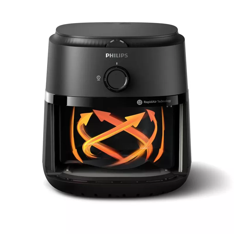 Philips 1000 serija NA120/00 gruzdintuvė Viena 4,2 L Laisvai pastatoma 1500 W Karšto oro gruzdintuvė Juoda