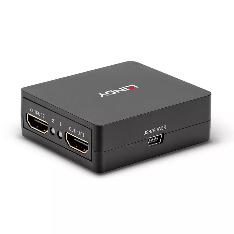 Lindy 2 prievadų HDMI 18G skirstytuvas, kompaktiškas