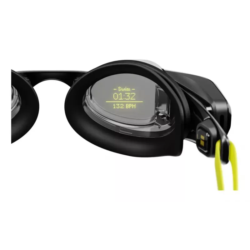 Plaukimo akiniai Form Smart Swim 2 — unisex, juodas rėmas, juodi lęšiai