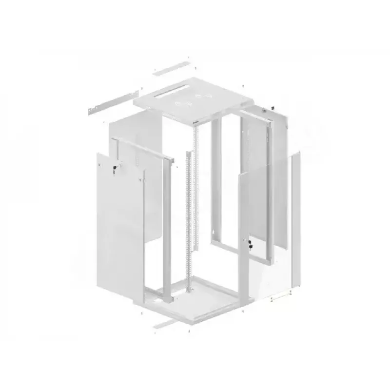 Wall mounted rack Lanberg WF01-6622-10S