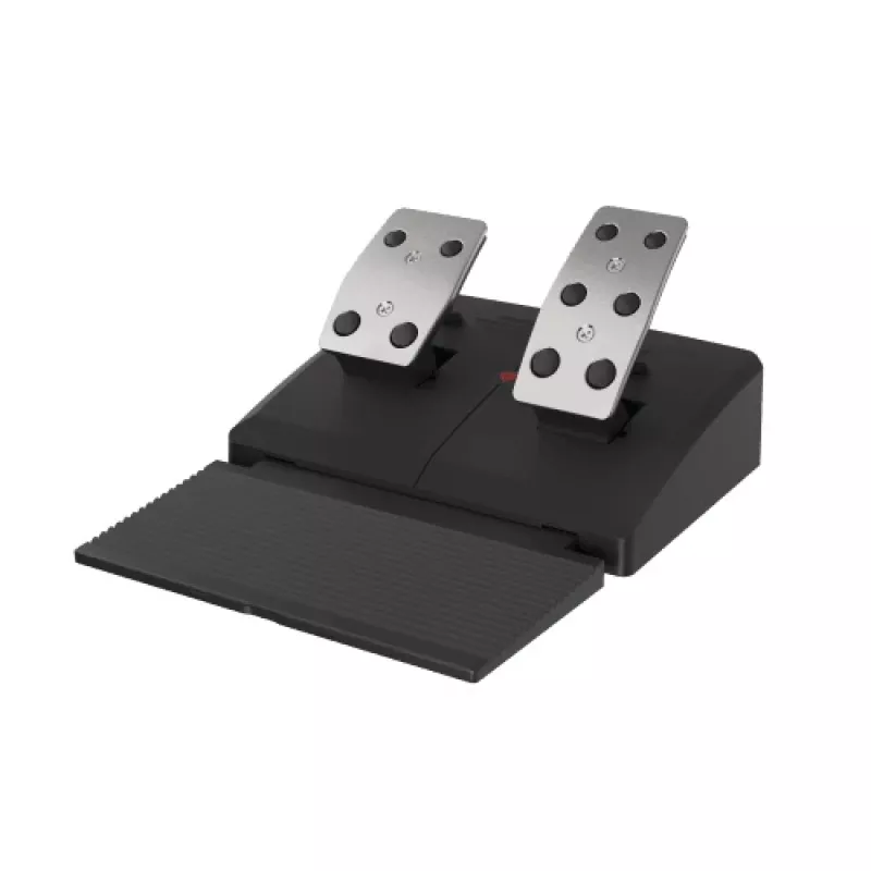 GENESIS Seaborg 400 Juoda, Sidabrinė USB vairalazdė + pedalai Nintendo Switch, PC, PlayStation 4, Playstation 3, Xbox 360, Xbox One, Xbox One S, Xbox One X