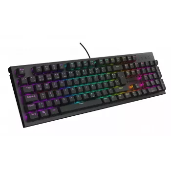 GENESIS Thor 303 klaviatūra, žaidimų, USB, QWERTZ, vokiška, juoda, mechaninė, RGB