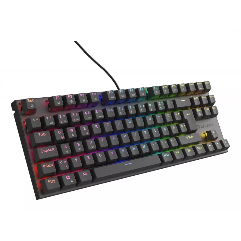 GENESIS Thor 303 TKL klaviatūra, skirta žaidimams, USB, QWERTZ, vokiška, juoda