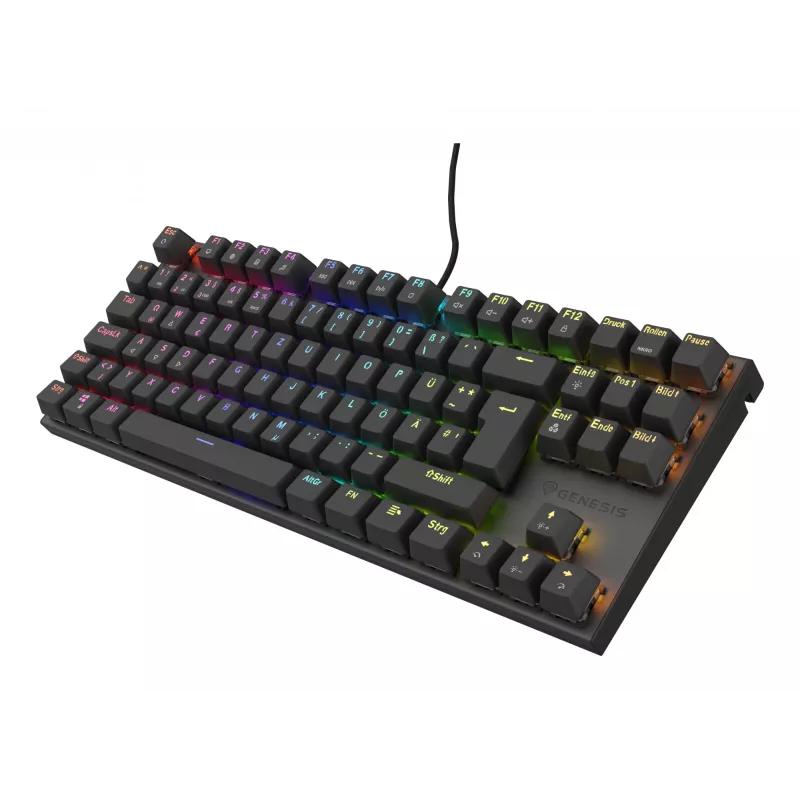 GENESIS Thor 303 TKL klaviatūra, skirta žaidimams, USB, QWERTZ, vokiška, juoda