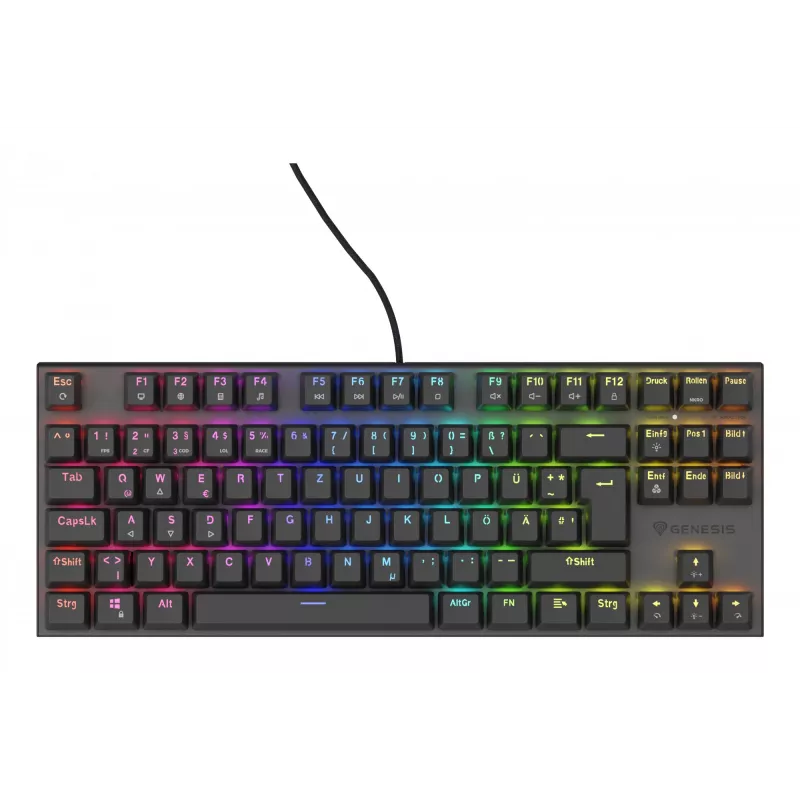 GENESIS Thor 303 TKL klaviatūra, skirta žaidimams, USB, QWERTZ, vokiška, juoda