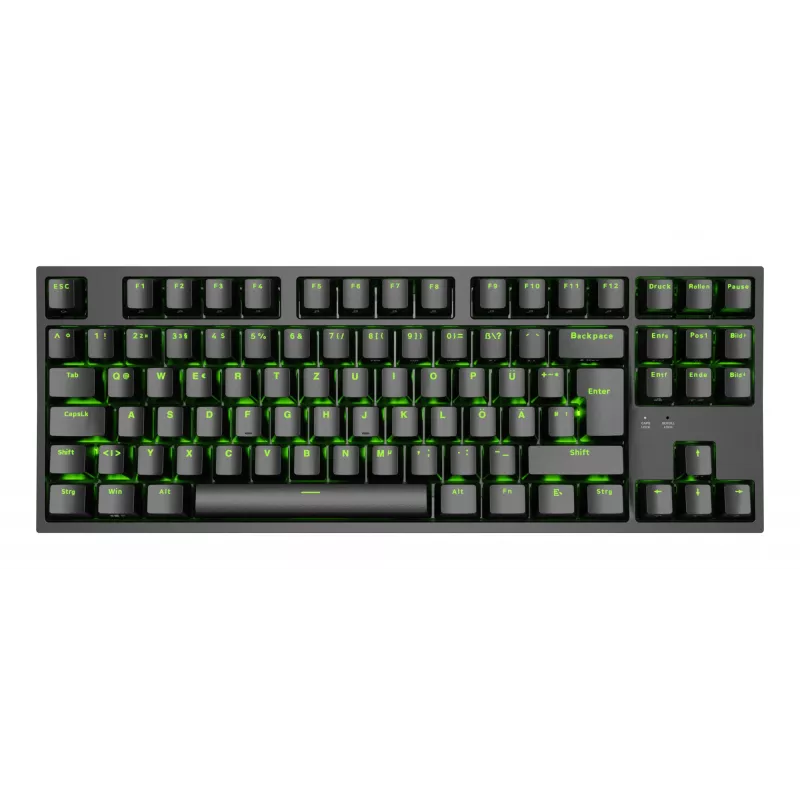 GENESIS Thor 404 TKL klaviatūra, skirta žaidimams, USB, QWERTZ, vokiečių k., juoda