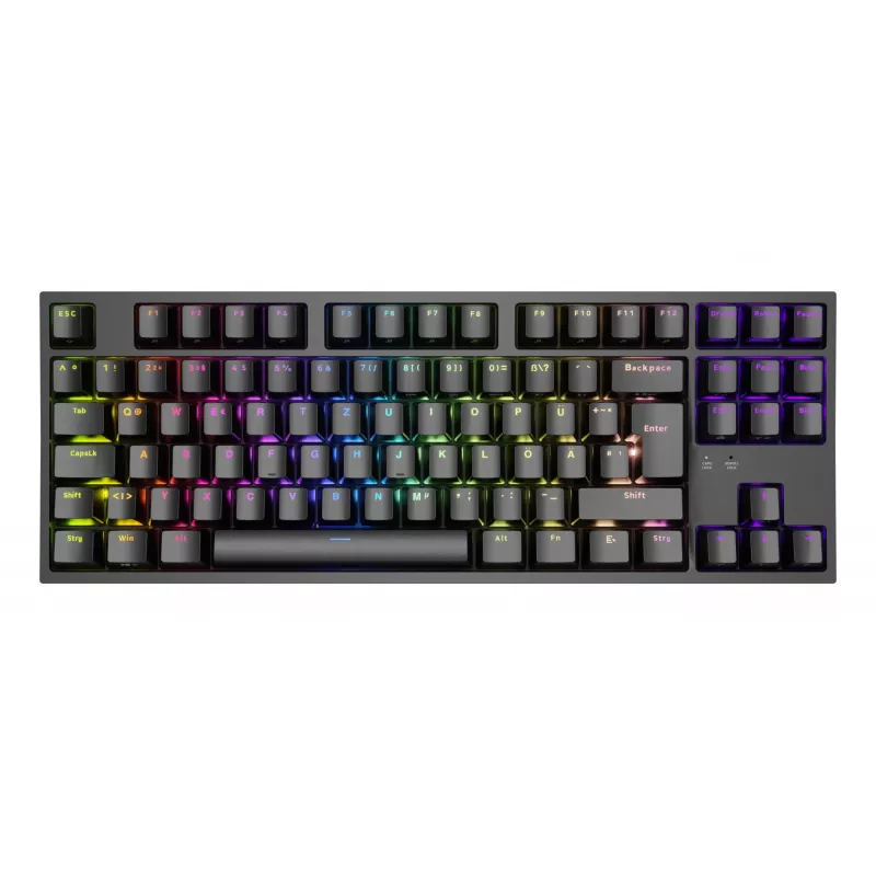 GENESIS Thor 404 TKL klaviatūra, skirta žaidimams, USB, QWERTZ, vokiečių k., juoda