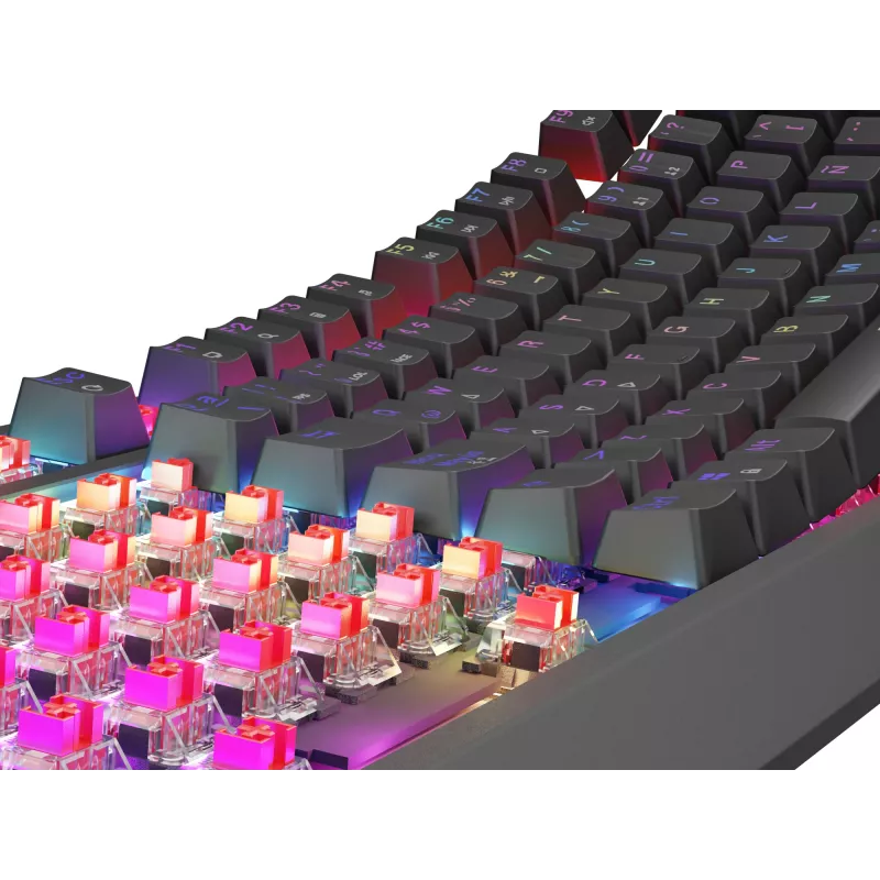 GENESIS Thor 230 TKL klaviatūra, žaidimams, USB, QWERTY, ispanų, juoda