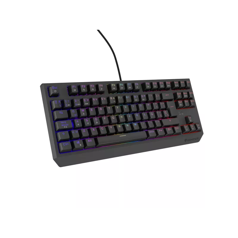 GENESIS Thor 230 TKL klaviatūra, žaidimams, USB, QWERTY, ispanų, juoda