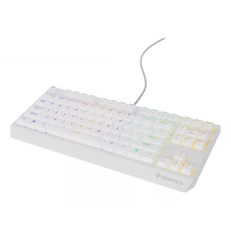GENESIS Thor 230 TKL klaviatūra Žaidimų USB QWERTY US anglų k. Balta