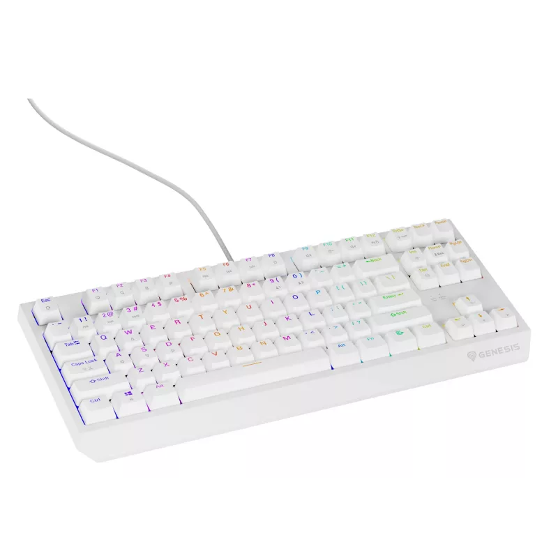 GENESIS Thor 230 TKL klaviatūra Žaidimų USB QWERTY US anglų k. Balta