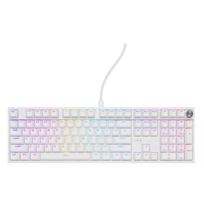 GENESIS NKG-2300 klaviatūra Universal USB QWERTY anglų balta