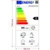 Pusiau įmontuojama indaplovė AMICA DIM62E7qH — 14 vietų, 60 cm, LED jutiklinis ekranas, 7 programos, balta