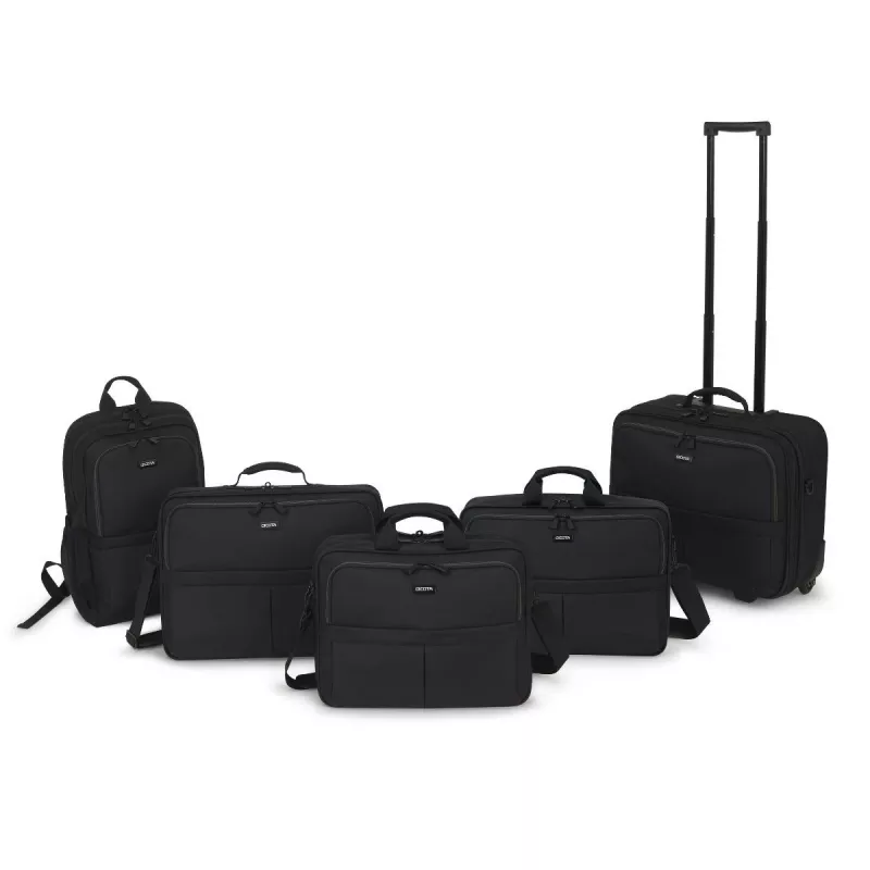 DICOTA Multi Plus Scale - 14-15.6in nešiojamojo kompiuterio dėklas - Juodas / 600d perdirbtas PET
