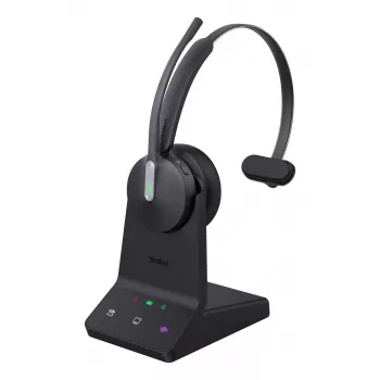Yealink WH64 Mono UC ausinės, belaidės, 20 - 20000 Hz, Biurui / skambučių centrui, 92 g, Ausinės, Juodos
