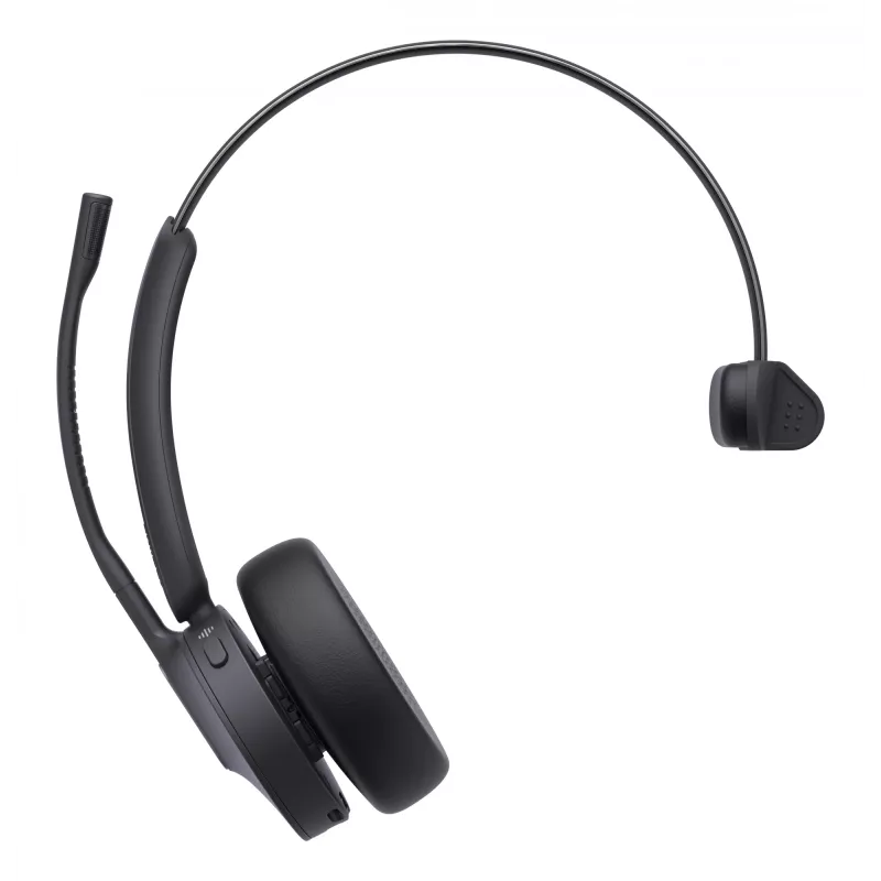 Yealink WH64 Mono UC ausinės, belaidės, 20 - 20000 Hz, Biurui / skambučių centrui, 92 g, Ausinės, Juodos