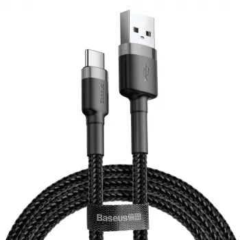 BASEUS Cafule duomenų laidas - USB A į USB C - 2 m - juodas