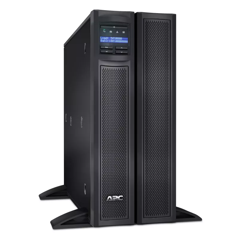 APC Smart-UPS X SMX2200HV - 2200VA, 8x C13 + 2x C19 lizdai, USB, praplečiamas veikimo laikas, mažas gylis