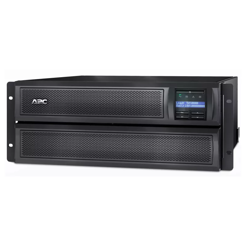APC Smart-UPS X SMX2200HV - 2200VA, 8x C13 + 2x C19 lizdai, USB, praplečiamas veikimo laikas, mažas gylis