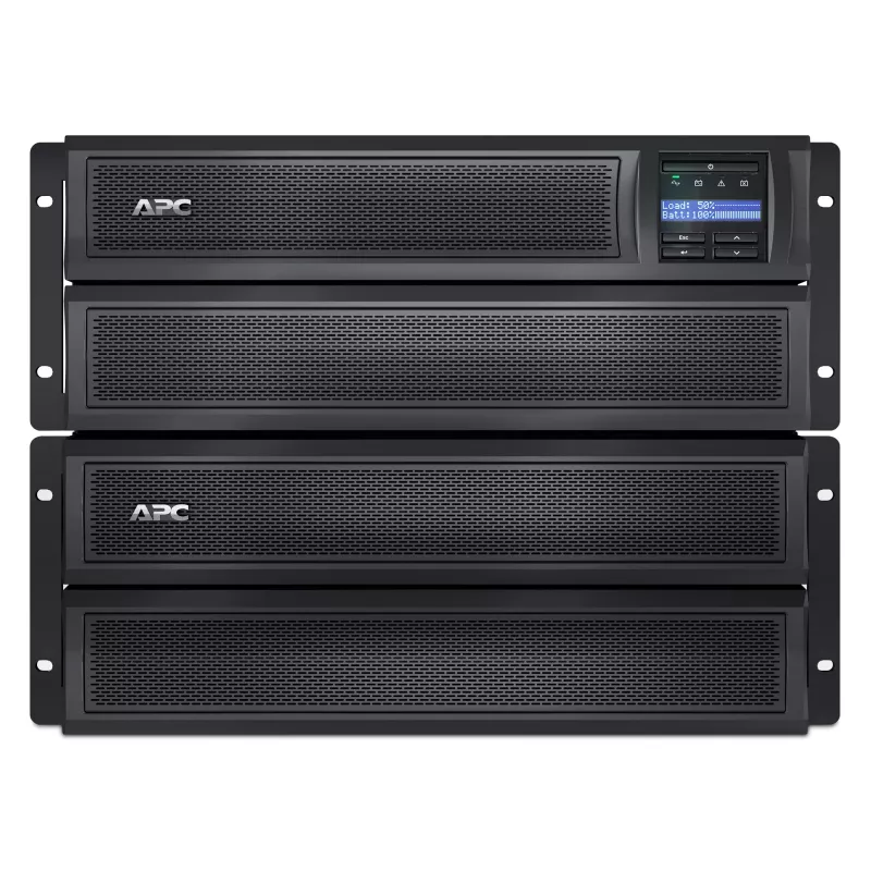 APC Smart-UPS X SMX2200HV - 2200VA, 8x C13 + 2x C19 lizdai, USB, praplečiamas veikimo laikas, mažas gylis