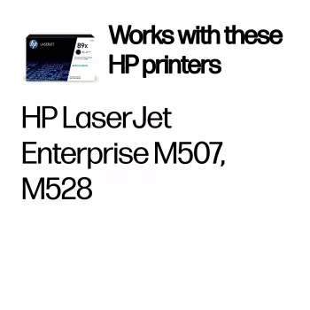 HP 89X didelės talpos juoda Originali LaserJet dažų kasetė, 10000 puslapių, juoda, 1 vnt.