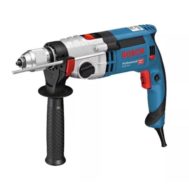 Bosch GSB 24-2 Professional 3000 RPM Juoda, Mėlyna, Pilka