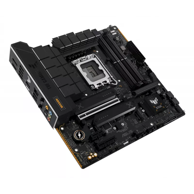 Motininė plokštė ASUS TUF GAMING B760M-PLUS WIFI II — Intel B760, LGA 1700, micro ATX, DDR5, 4 DIMM, Wi‑Fi 6E, 2.5 Gb LAN