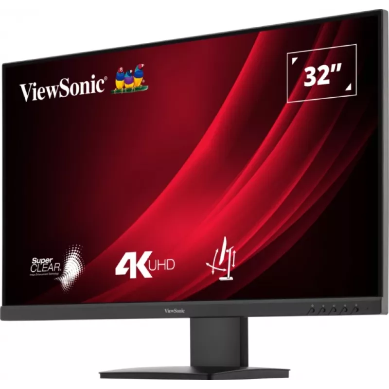 Viewsonic VG3208-4K kompiuterio monitorius 81,3 cm (32 colių) 3840 x 2160 pikselių 4K Ultra HD LED juodas