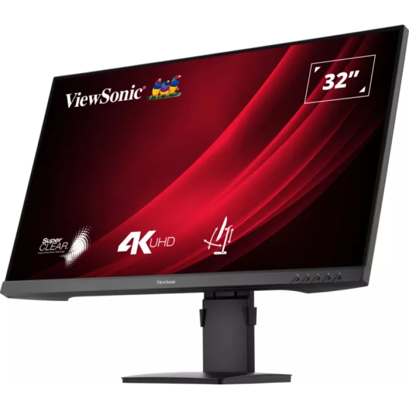 Viewsonic VG3208-4K kompiuterio monitorius 81,3 cm (32 colių) 3840 x 2160 pikselių 4K Ultra HD LED juodas