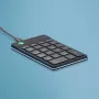 R-Go Tools Skaitmeninė klaviatūra R-Go Numpad Break, ergonominė skaitmeninė klaviatūra su pertraukų programine įranga, laidinė, juoda