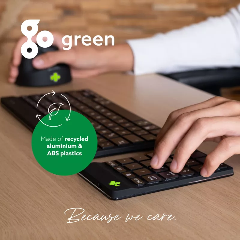 R-Go Tools Skaičių klaviatūra R-Go Numpad Break, ergonominė skaičių klaviatūra su pertraukų programine įranga, Bluetooth, juoda