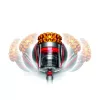 Cilindrinis dulkių siurblys Dyson Cinetic Big Ball Multi Floor 2 — 700 W, 0,8 l, 150 AW siurbimo galia, be maišelio, 9,64 m veikimo spindulys