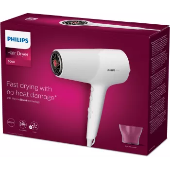 Philips 5000 serijos BHD500/00 plaukų džiovintuvas 2100 W Balta