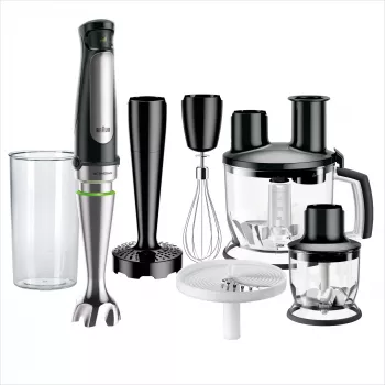 Braun MQ 7087X 1,2 L panardinamasis trintuvas 1000 W juoda, nerūdijantis plienas