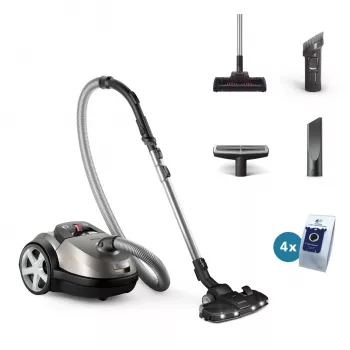 Philips 8000 serija XD8152/12 dulkių siurblys 4 L cilindrinis siurblys sausam valymui 900 W dulkių maišelis