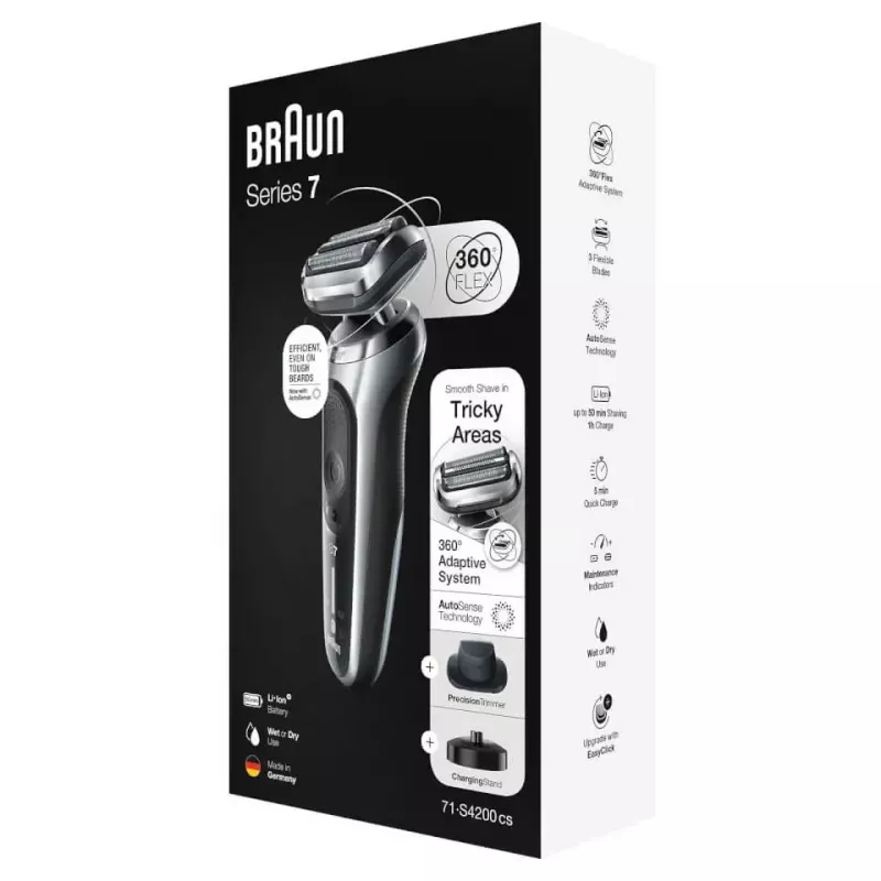 Foil shaver Braun Series 7 71-S4200cs Juoda AutoSense baterija