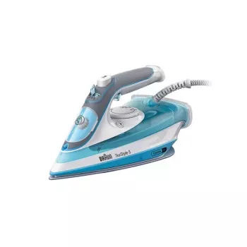 Braun TexStyle 5 SI 5006 BL sausas ir garų lygintuvas Ceraminė pado plokštė 2600 W mėlynas, pilkas, baltas