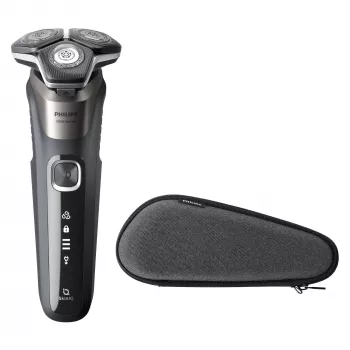 Philips SHAVER Series 5000 S5887/30 vyrų skutimosi prietaisas, rotacinis skustuvas, juoda, pilka