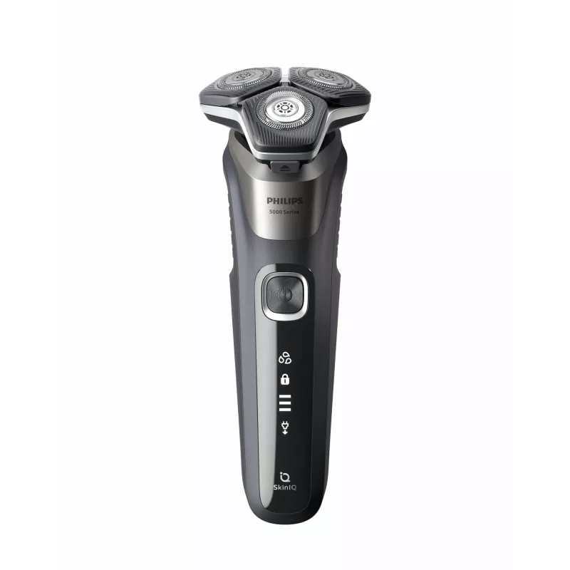 Philips SHAVER Series 5000 S5887/30 vyrų skutimosi prietaisas, rotacinis skustuvas, juoda, pilka