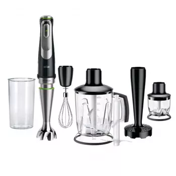Braun MultiQuick 9 MQ9147X 0.6 L panardinamasis trintuvas 1200 W Juoda, nerūdijantis plienas