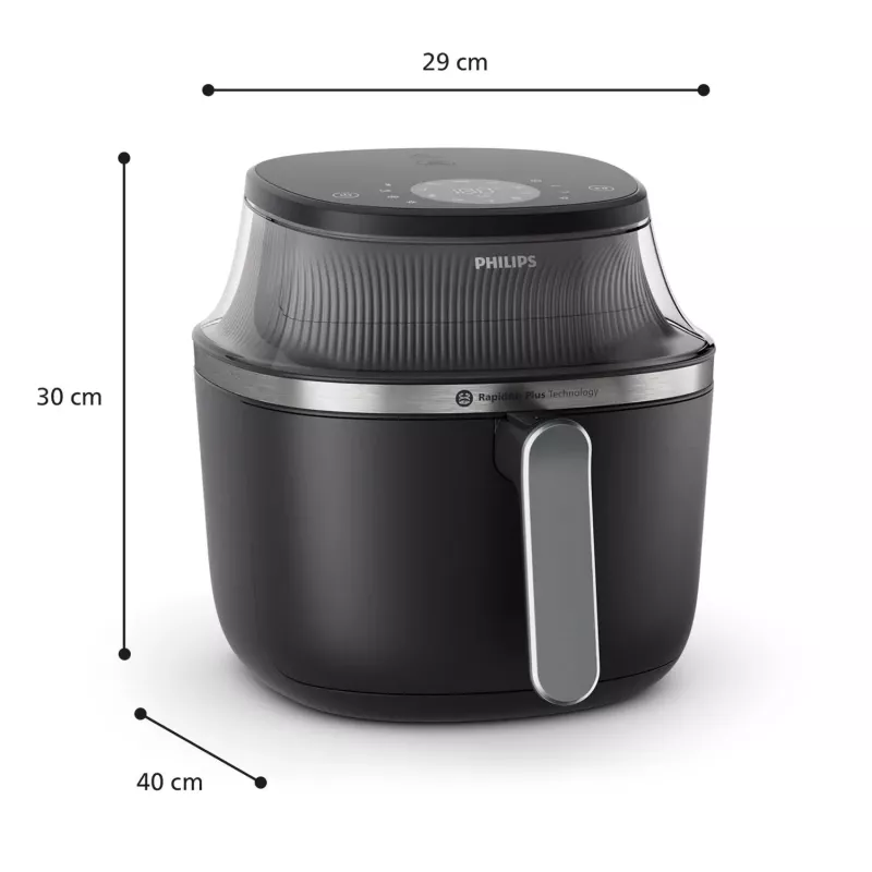 Philips 3000 serija NA322/00 gruzdintuvė Viena 4,2 L Atskira 1400 W Karšto oro gruzdintuvė Varinė, Juoda