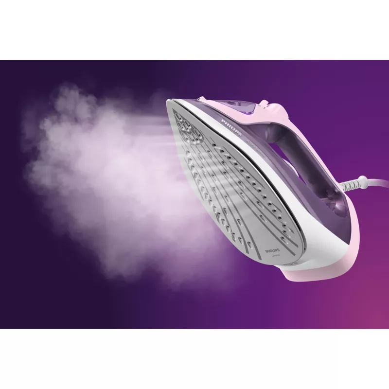 Philips 3000 serijos DST3020/30 lygintuvas, garinis lygintuvas, keraminis padas, 2200 W, rožinis, violetinis