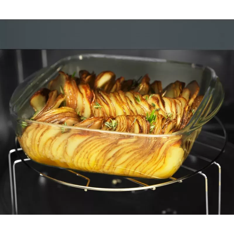 Stalviršinė grilio mikrobangų krosnelė Electrolux EMZ421MMTI — 800 W, 20 l, titano, 270 mm sukamoji lėkštė