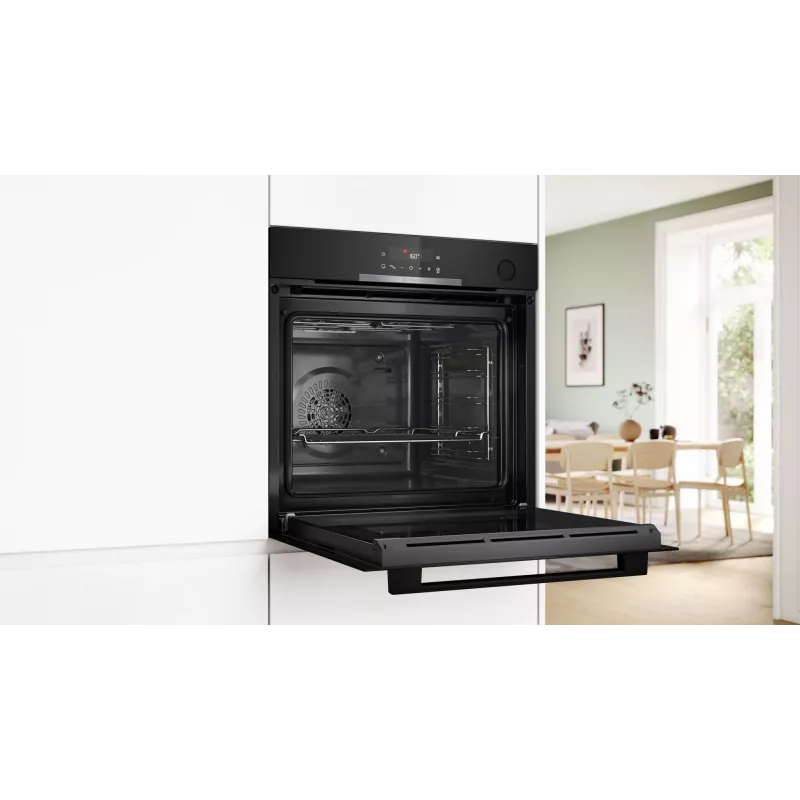 Įmontuojama elektrinė orkaitė Bosch Serie 4 HRG312BB4, 71 L, 3600 W, juoda, jutiklinis valdymas, A+
