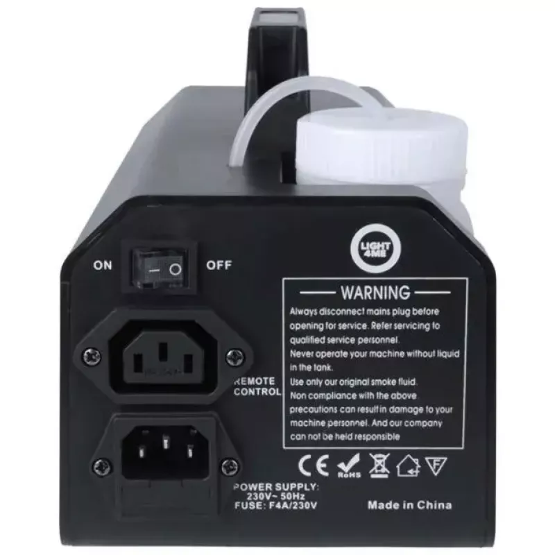Dūmų mašina Light4Me GIG SET 1 400W LED — dūmų generatorius su 400W LED apšvietimu, IP20, rinkinį sudaro dūmų ir rūko generatorius