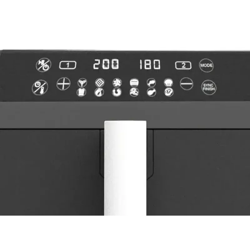 Elektrinė oro gruzdintuvė Maestro MR-761, 10 l talpa, 2400 W, 12 programų, 80–200 °C, dviguba konstrukcija, juoda