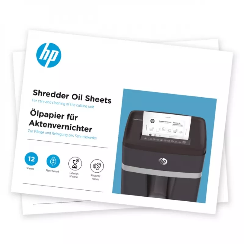 HP 9133 popieriaus smulkintuvo priedas Tepimo lakštai 12 vnt.