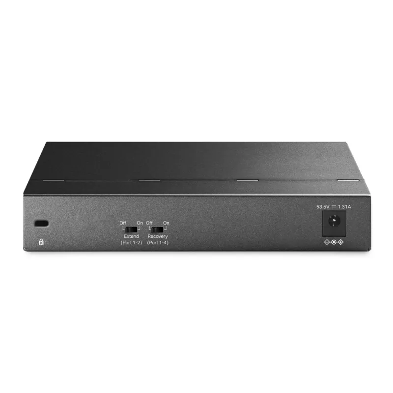 TP-Link 6 prievadų gigabitinio stalinio komutatoriaus su 3 PoE+ ir 1 PoE++ prievadais