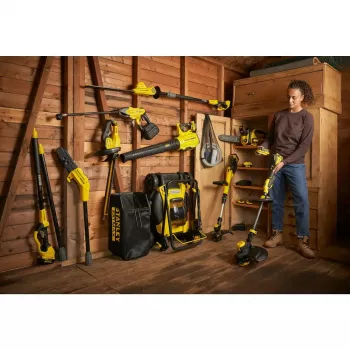 Akumuliatorinė gyvatvorių žirklė STANLEY FATMAX SFMCPH845M1-QW — 45 cm dviguba geležtė, 18 V Li‑Ion, 4,1 kg