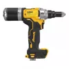 Akumuliatorinė kniedžių sklendė DeWalt DCF414NT-XJ — baterijomis maitinamas kniedijimo įrankis, nešiojamas